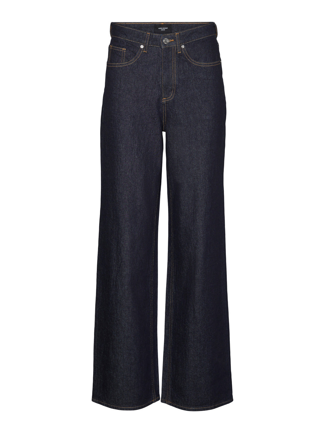 VMTESSA wide Jeans - Dark rinse Blue Denim